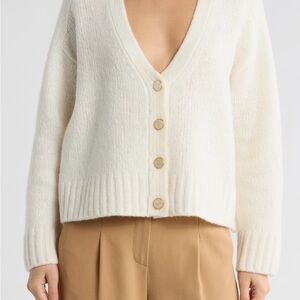 10 Crosby Derek Lam Cream Cardigan Sweater